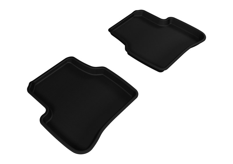 Volkswagen Passat Floor Mat Set - Rear - 3D MAXpider - KAGU - Black - `06-`10